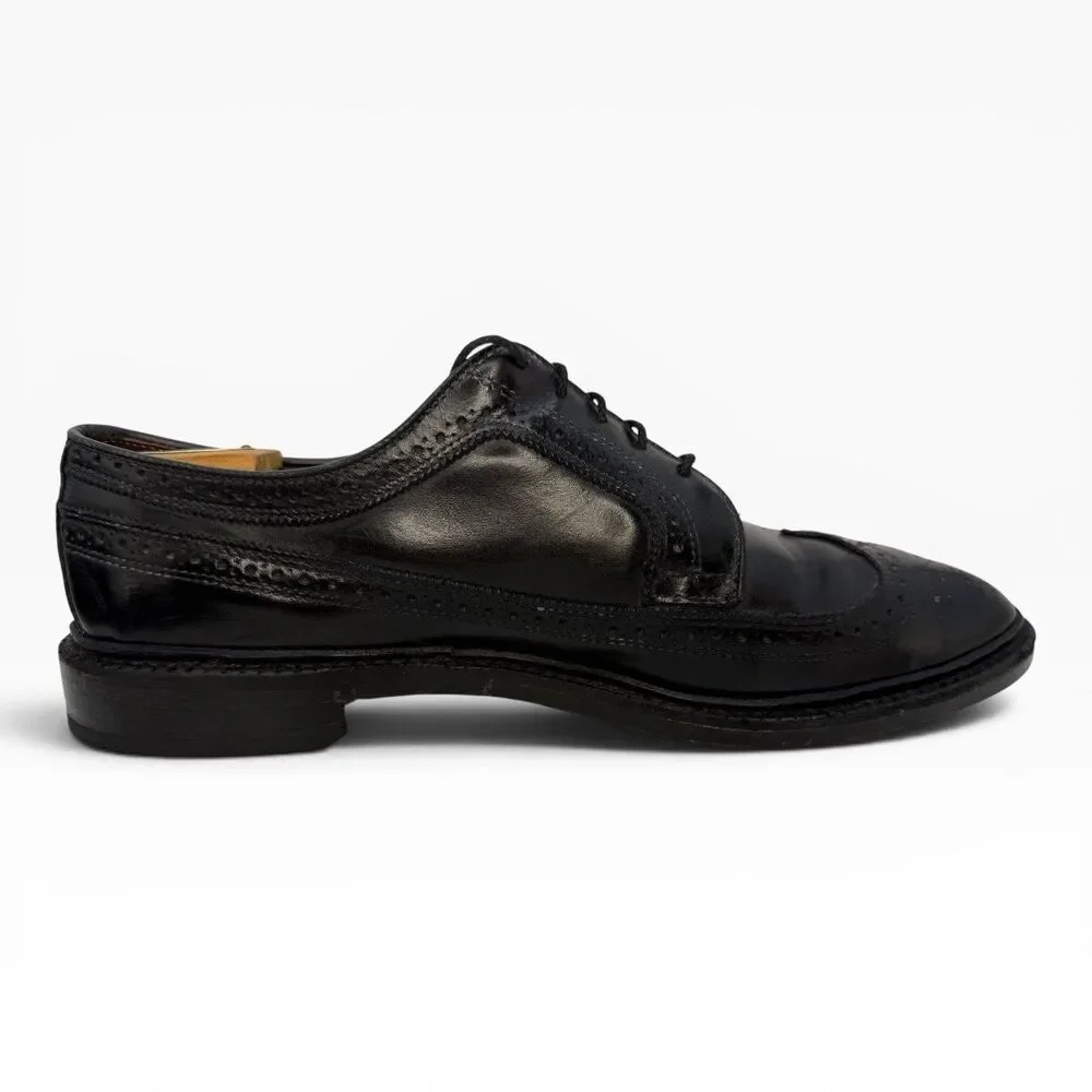 Allen Edmonds MacNeil Black Leather Wingtip Derby Dress Shoes Men’s Size 11.5B